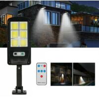 Faro lampione stradale pannello solare fotovoltaico sensore 120 LED COB 5195/177