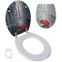 SEDILE COPRIWATER UNIVERSALE PER BAGNO COPRI WC WATER IN LEGNO 18" Mod. 52996