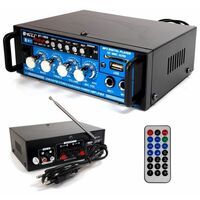 Amplificatore audio bluetooth stereo HI-FI USB AUX FM 2 canali casa auto BT188A
