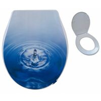 Sedile copriwater universale per bagno copri WC in plastica 44x36.5cm Art. 69010