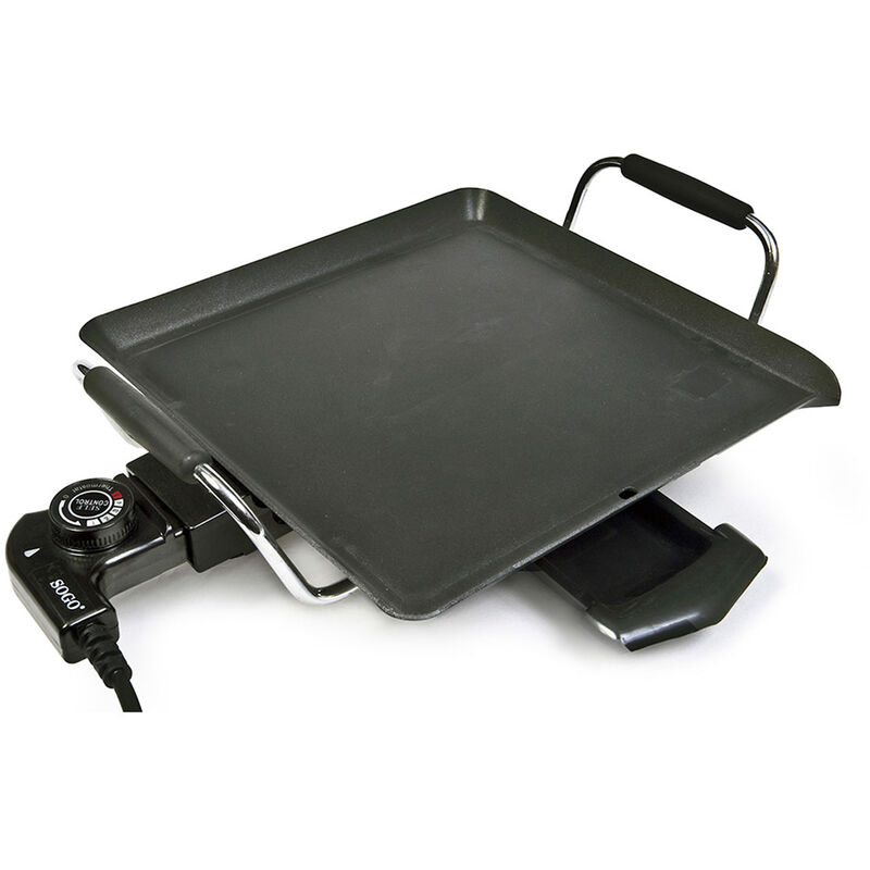 Bourgini Plancha de Asar 2400W Negro/Plata