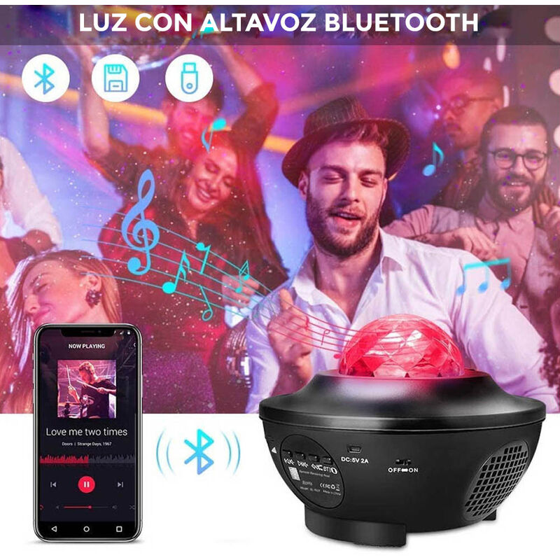 Proyector De Estrellas Con Altavoz Bluetooth