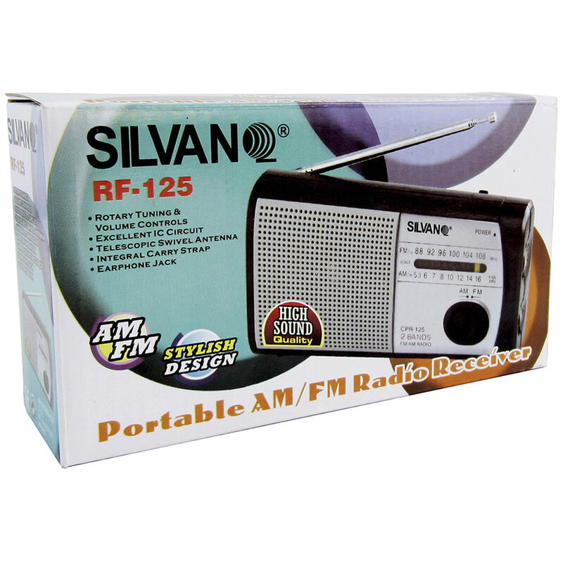 Radio Portatil De Bolsillo Fm/am Funciona con Pilas Aa - DORADO