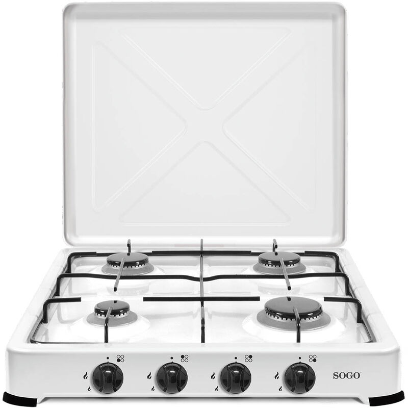 Cocina de gas con 5 Fuegos Color Blanco CORBERÓ CCSF5GB922W - Conforama