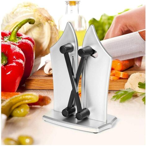 Afilador de cuchillos eléctrico, afilador de cuchillos profesional para el  hogar, 2 etapas para cuchillos de cocina, afilado y pulido rápido, con