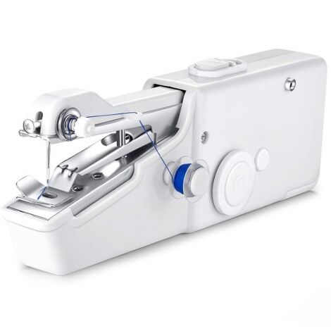 Máquina de coser portátil manual a pilas con accesorios, máquina coser a  mano para principiantes, fácil de usar, puntada rápida