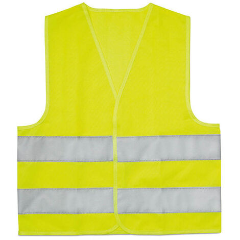 Chaleco de seguridad para niños, chaleco reflectante de alta visibilidad  con velcro, chaleco de alta visibilidad con cinta reflectante, amarillo neón