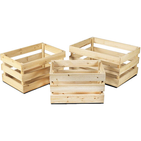 Caja de madera decorativa HECHA A MANO Caja de pino natural Caja