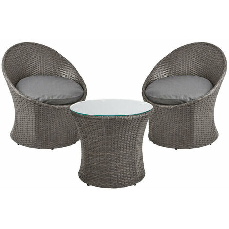 Rattan vase bistro deals set