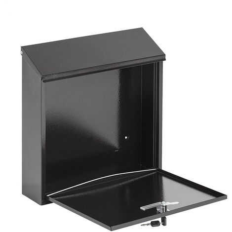 Wall Mounted Post Box - Secure Outdoor Lockable Mailbox Letterbox 2 ...