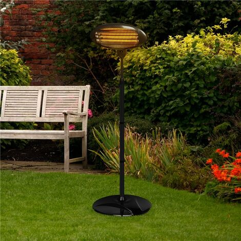 BillyOh Aurora 2-in-1 Free Standing/Wall-Mounted Electric Patio Heater