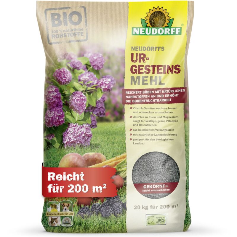 NEUDORFF® UrgesteinsMehl 20 kg für 200 m²