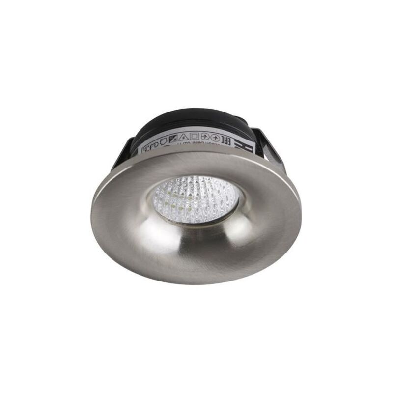 Mini spot LED encastrable 3W, 4200K chrome