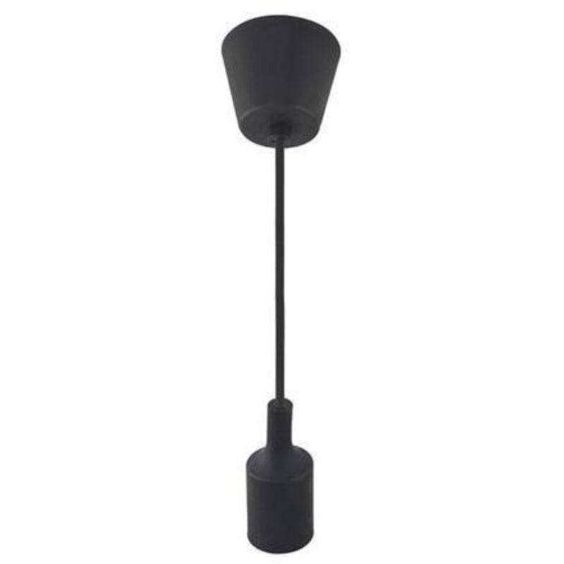 Suspension câble noir (1m) E27 IP20 max 60W