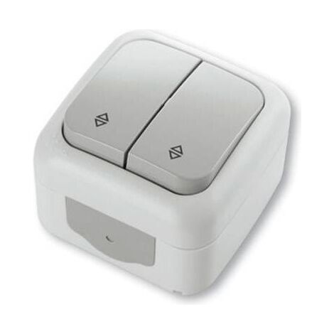 Double va et vient étanche IP54 - Viko by Panasonic - Gris - NF (1/3)