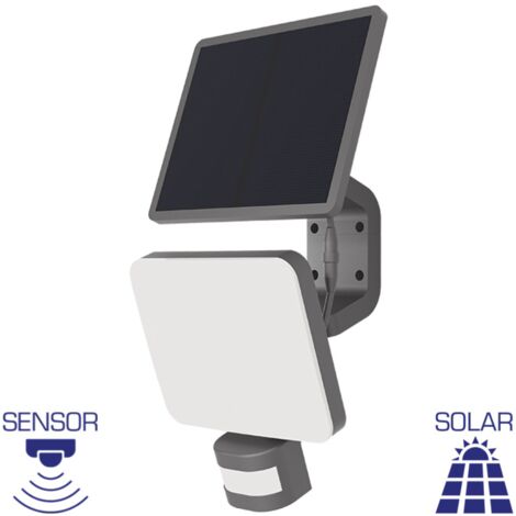 Projecteur LED 15W avec panneau solaire déporté et détecteur (1/5)