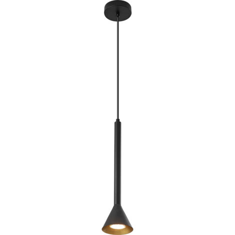 Suspension moderne noir, métal, GU10 IP20 (1/4)