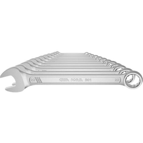 Jeu de 12 clés plates mixtes à fourche et anneau CETAFORM (1/2)