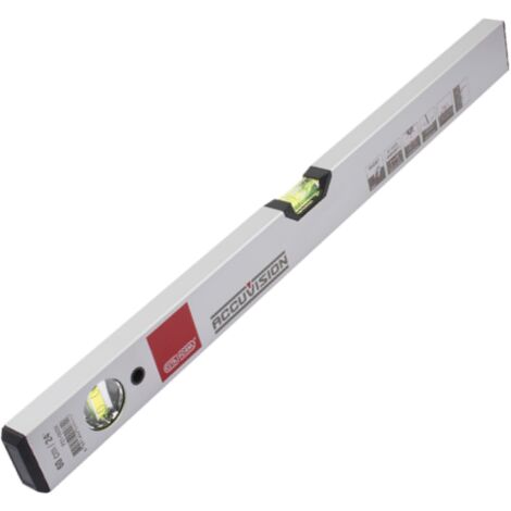 Niveau à bulle magnétique professionnelle de 60cm de long, aluminium (1/2)