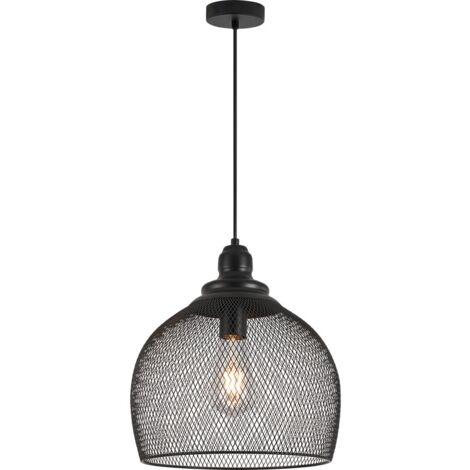 Suspension métal 23W E27 Noir IP20 Diam. 280mm (1/3)