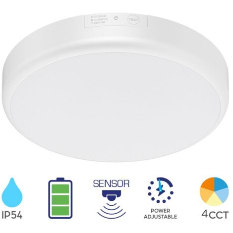 Plafonnier LED Rond 20W 4en1 avec Détecteur IP54 (1/5)