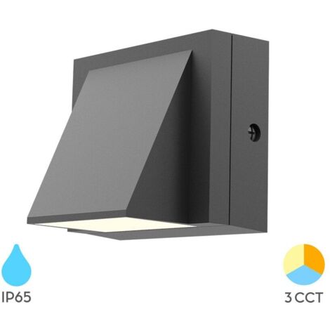 Applique murale LED Extérieure 6W 3en1 IP65 Gris