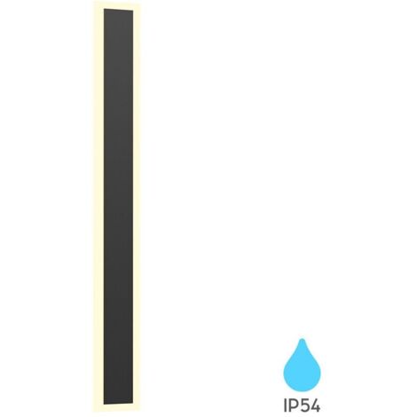 Applique murale LED Extérieure 18W 3000K IP54 Noir (1/4)