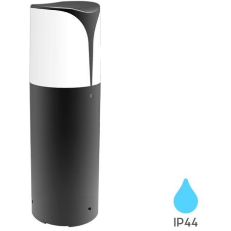 Borne extérieure E27 IP44 23W en Aluminium Gris (1/4)