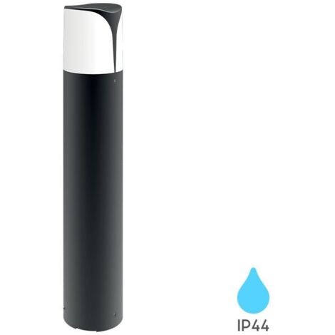 Potelet extérieure E27 23W IP44 en Aluminium Gris (1/4)