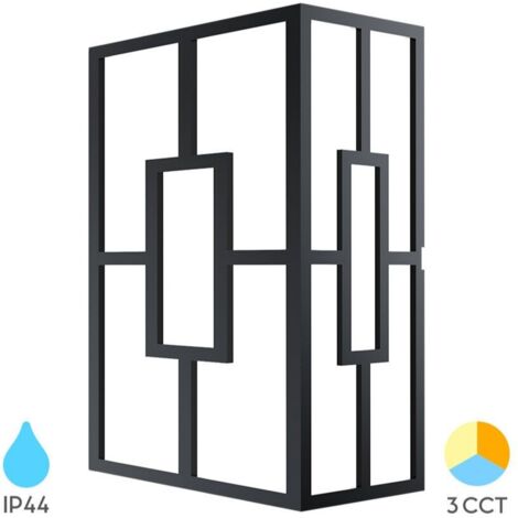 Applique murale LED 20W 3en1 IP44 Noir (1/5)