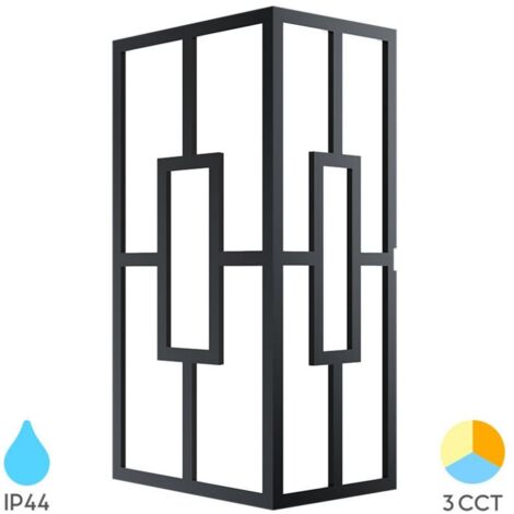 Applique murale LED 10W 3en1 IP44 Noir (1/5)