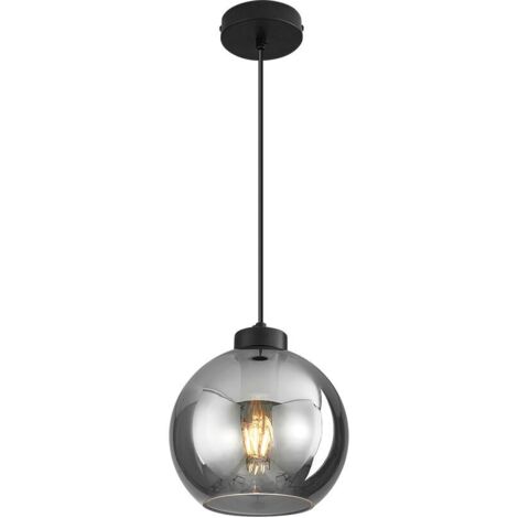 Suspension décorative 1xE27 23W verre fumé Braytron BV01-00050 (1/4)