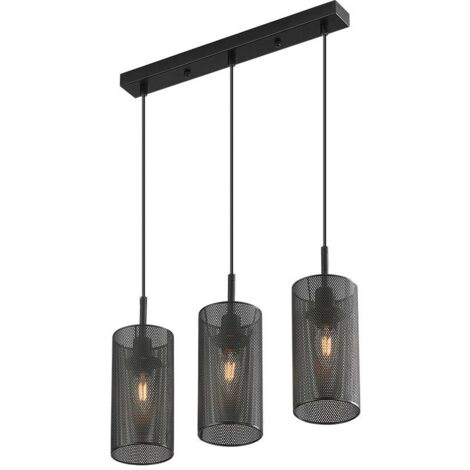 Suspension décorative 3xE14 23W IP20 – Noir (1/4)