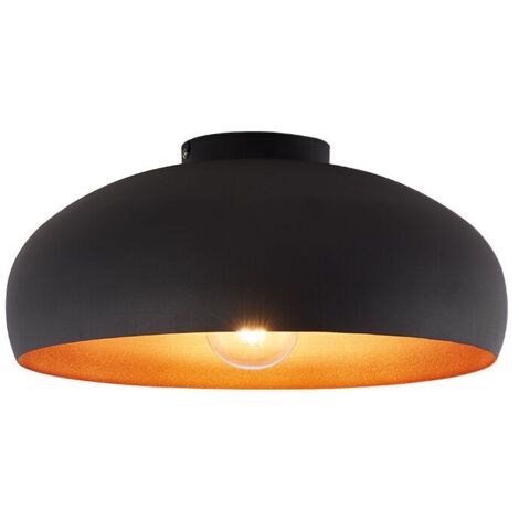 Plafonnier LED décoratif 1xE27 23W IP20 – Métal noir (1/4)