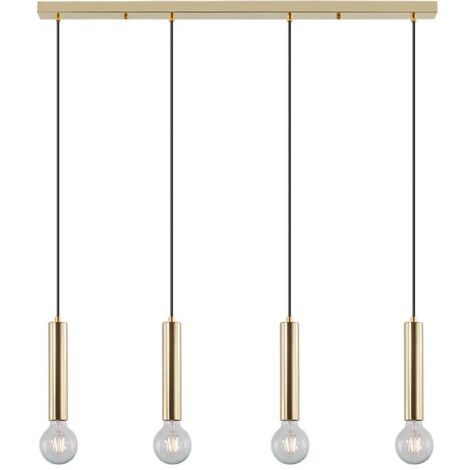 Suspension décorative 4xE27 23W IP20 – Métal doré (1/4)