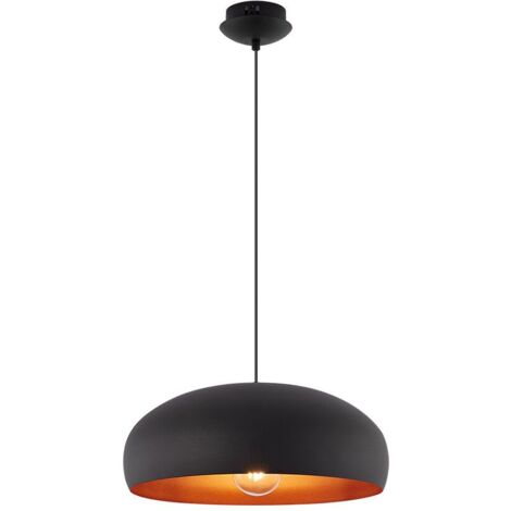 Suspension décorative 1xE27 23W IP20 – Métal noir (1/4)