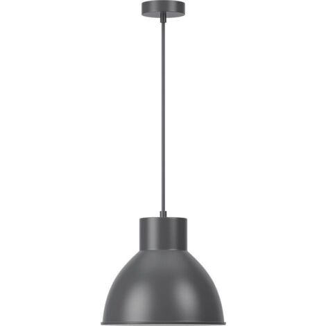 Suspension décorative 1xE27 23W IP20 – Métal gris (1/4)