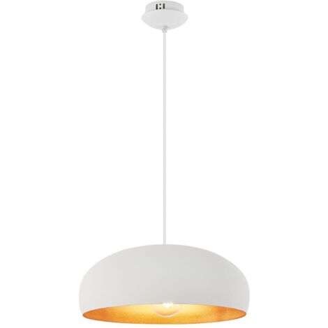Suspension décorative 1xE27 23W IP20 – Métal blanc (1/4)