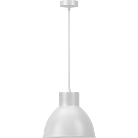 Suspension décorative 1xE27 23W IP20 – Métal blanc (1/4)