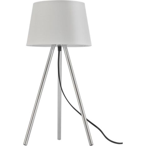 Lampe de table décorative 1xE27 23W IP20 – Blanc (1/4)
