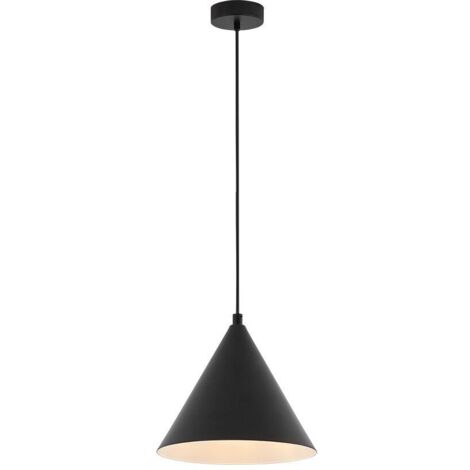 Suspension décorative 1xE27 23W IP20 – Métal noir (1/4)