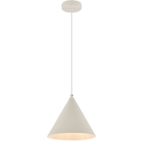 Suspension décorative 1xE27 23W IP20 – Métal blanc (1/4)