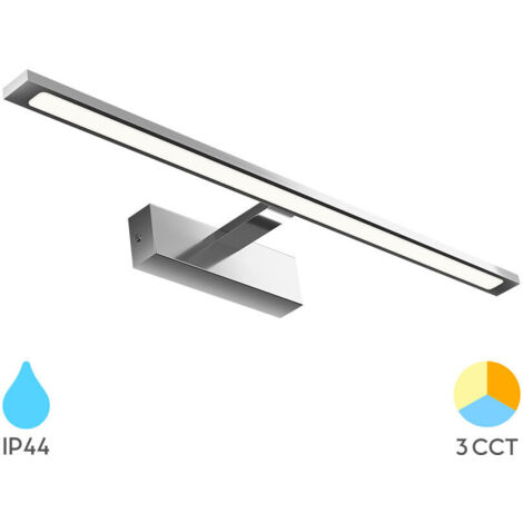 Applique LED miroir chrome 12W 3en1 IP44 (1/5)