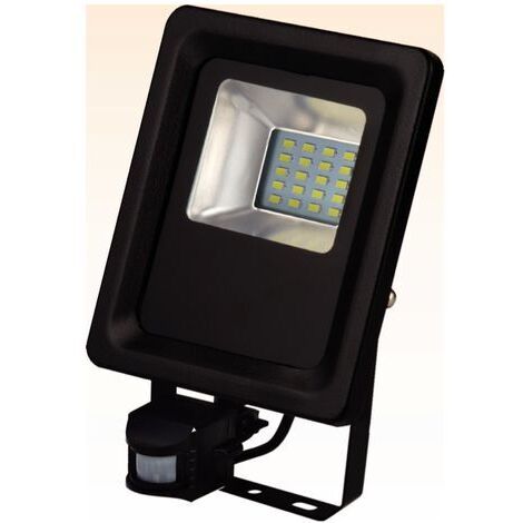 Projecteur à LED extra plat avec détecteur 10W IP65 6500K Dim. 121.6x231.3x44.5mm (1/3)