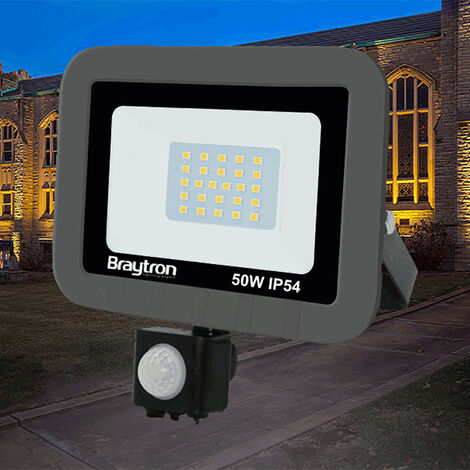 Projecteur LED 50W IP54 6500K avec détecteur