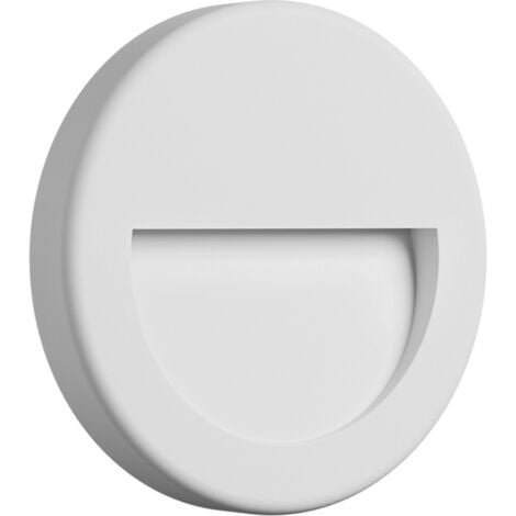 Spot LED mural VEKTAB1 rond blanc 3W 3000K IP65