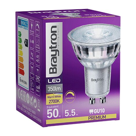 Ampoule LED GU10 5W (Eq. 40W) 4200K 38°