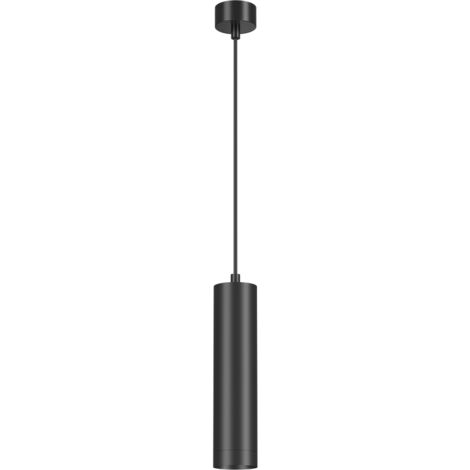 Suspension tube BETA noir GU10 1.45m – Douille GU10 – Longueur câble 1.45m – Économie d'énergie 80% avec ampoules LED – Braytron