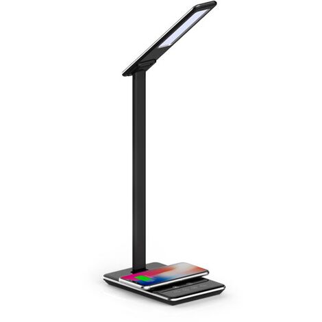 Lampe de bureau BRAYTRON LB146, noir, 3en1, 5W, 500lm, IP20, chargeur induction (1/5)