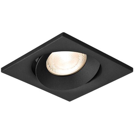 Fixation spot BRAYTRON Tetra-E4, carré, noir, orientable, longueur et largeur 90mm, aluminium (1/5)